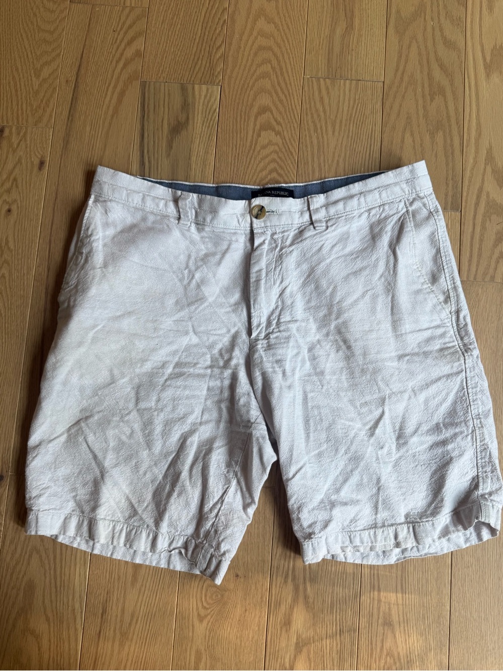 Banana Republic Aidan Linen Shorts Sz 32